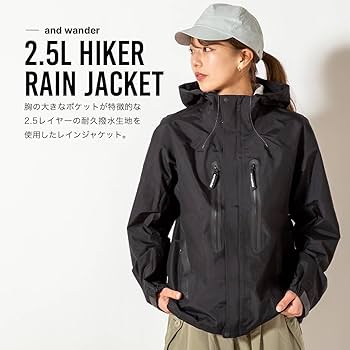 andWonder レインジャケット Amazon.co.jp: and wander アンドワンダー 2.5L ハイカーレイン